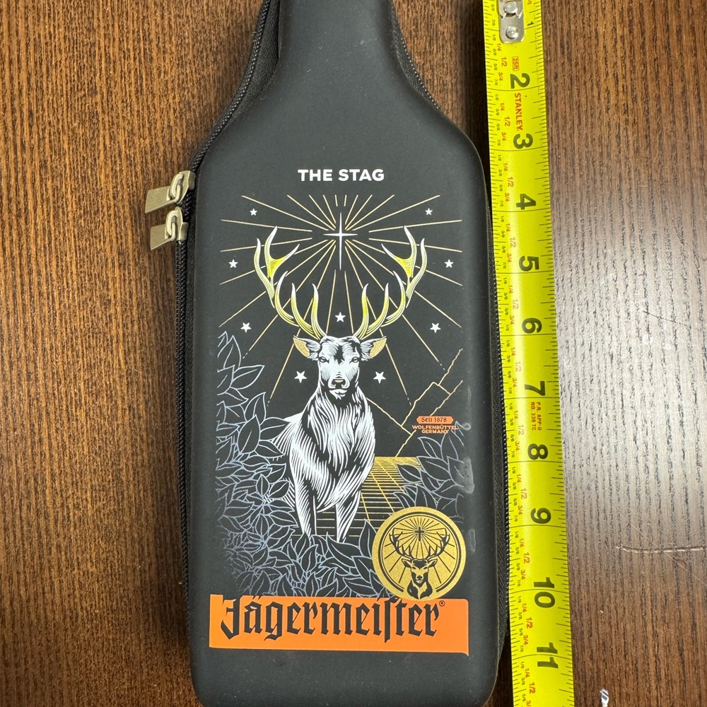 Jägermeister Black and Orange Bottle Case